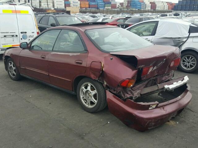 JH4DB7665TS005296 - 1996 ACURA INTEGRA SE BURGUNDY photo 3