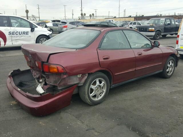 JH4DB7665TS005296 - 1996 ACURA INTEGRA SE BURGUNDY photo 4