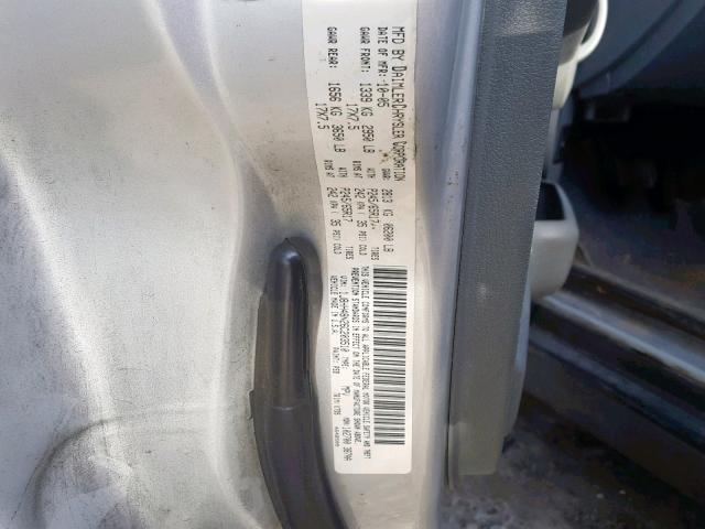 1J8HH48N26C203510 - 2006 JEEP COMMANDER GRAY photo 10