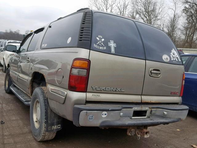 3GKFK16T81G191731 - 2001 GMC YUKON XL K GRAY photo 3