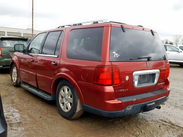 5LMFU28565LJ21396 - 2005 LINCOLN NAVIGATOR 红色 照片 3