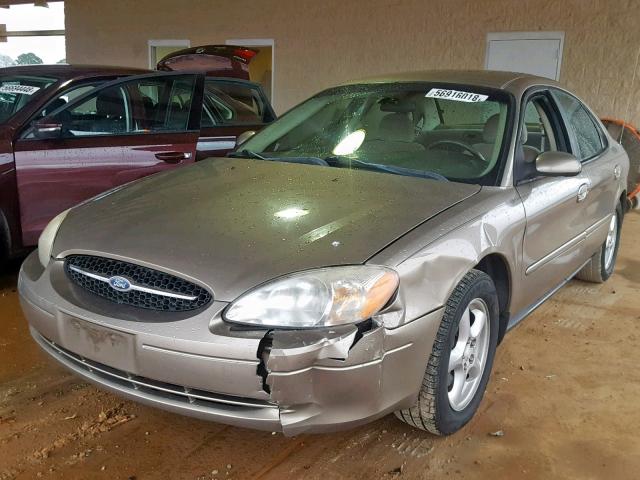 1FAFP55U02A264000 - 2002 FORD TAURUS SES BROWN photo 2