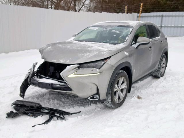 JTJBARBZXF2034236 - 2015 LEXUS NX 200T GRAY photo 2