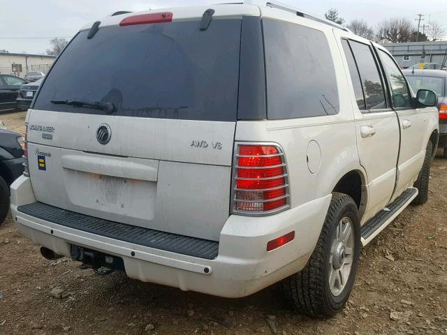 4M2DU86W94ZJ03137 - 2004 MERCURY MOUNTAINEE WHITE photo 4