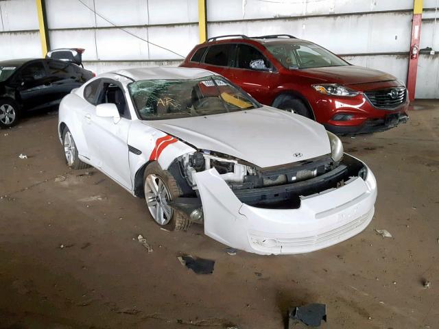 KMHHM66DX8U281549 - 2008 HYUNDAI TIBURON GS WHITE photo 1