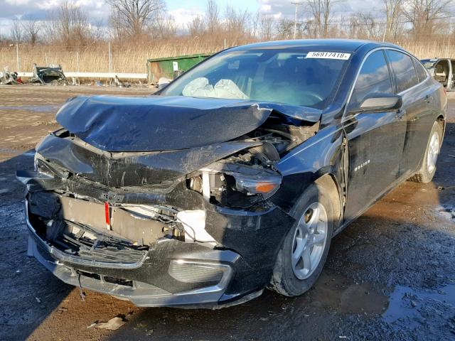 1G1ZB5ST9GF303915 - 2016 CHEVROLET MALIBU LS BLACK photo 2