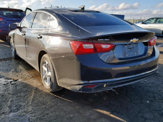 1G1ZB5ST9GF303915 - 2016 CHEVROLET MALIBU LS BLACK photo 3