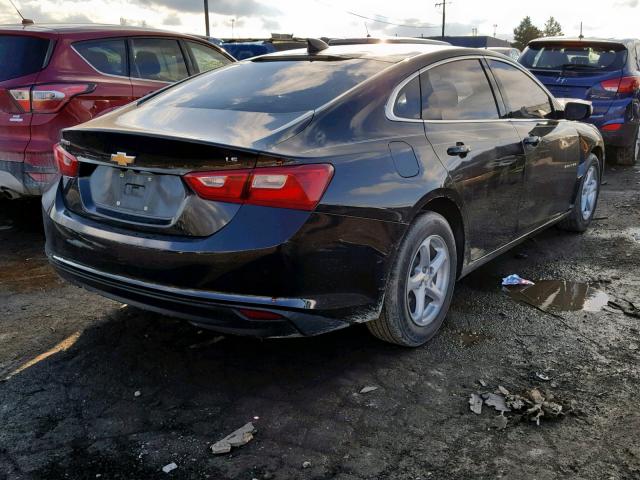 1G1ZB5ST9GF303915 - 2016 CHEVROLET MALIBU LS BLACK photo 4
