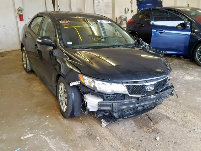 KNAFU4A29A5856338 - 2010 KIA FORTE EX BLACK photo 1