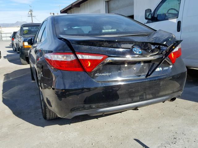 4T1BD1FKXFU174621 - 2015 TOYOTA CAMRY HYBR BLACK photo 3