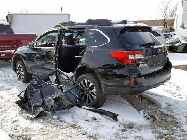 4S4BSEJC0G3315524 - 2016 SUBARU OUTBACK 3. BLACK photo 3