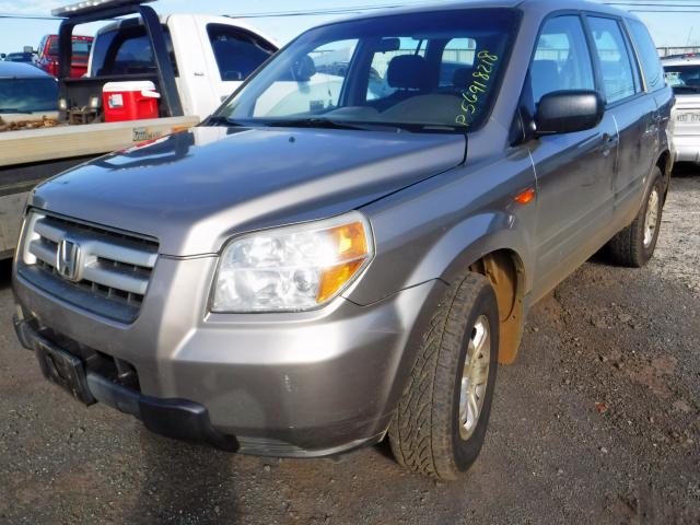 2HKYF18106H534535 - 2006 HONDA PILOT LX GOLD photo 2