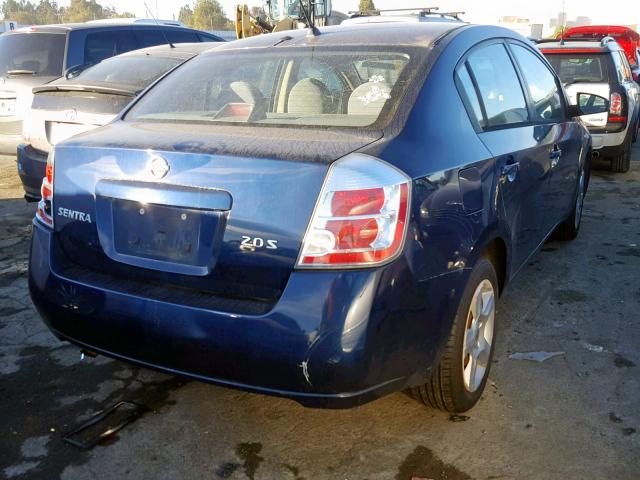 3N1AB61E97L605307 - 2007 NISSAN SENTRA 2.0 BLUE photo 4