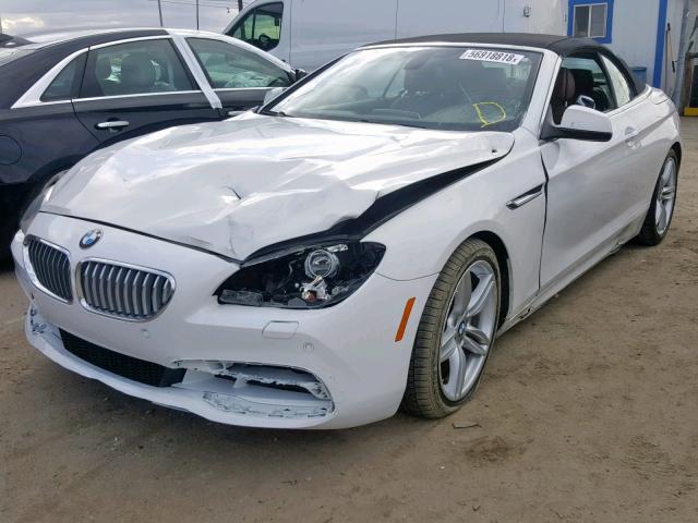 WBALZ3C55CDL70169 - 2012 BMW 650 I WHITE photo 2