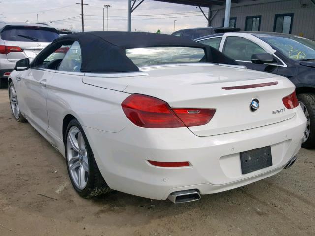 WBALZ3C55CDL70169 - 2012 BMW 650 I WHITE photo 3