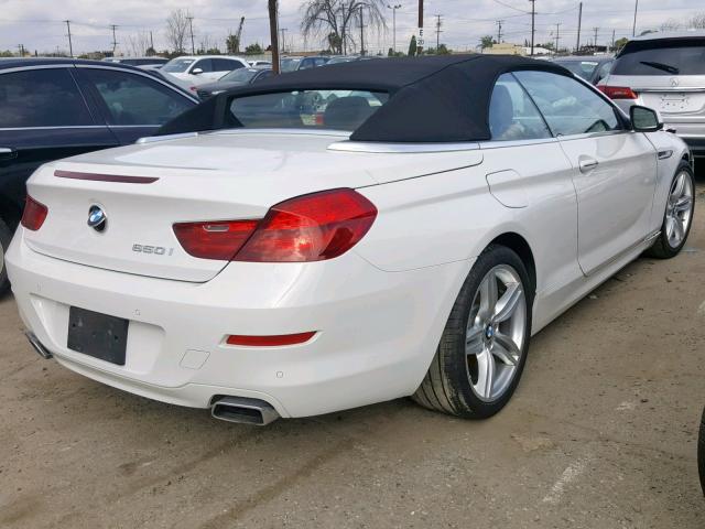 WBALZ3C55CDL70169 - 2012 BMW 650 I WHITE photo 4