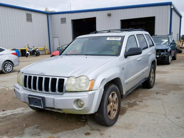 1J4HR58235C550918 - 2005 JEEP GRAND CHER SILVER photo 2