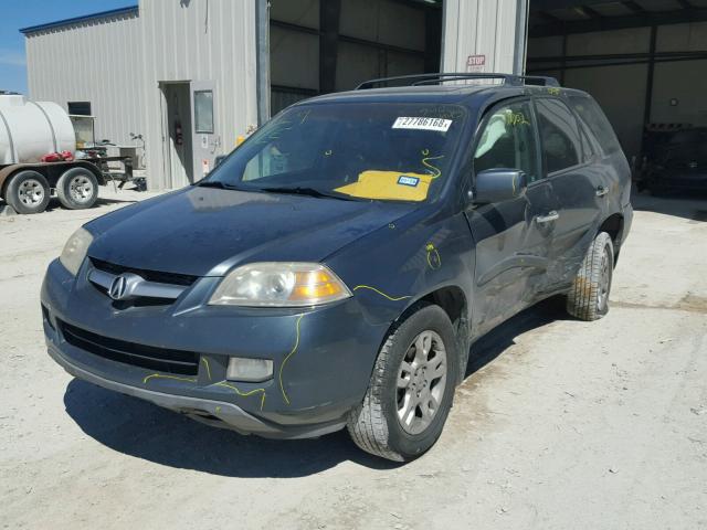 2HNYD18815H540445 - 2005 ACURA MDX TOURIN BLUE photo 2