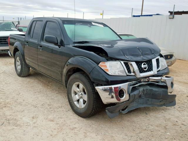 1N6AD0ER7AC431366 - 2010 NISSAN FRONTIER C BLACK photo 1