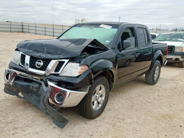 1N6AD0ER7AC431366 - 2010 NISSAN FRONTIER C BLACK photo 2