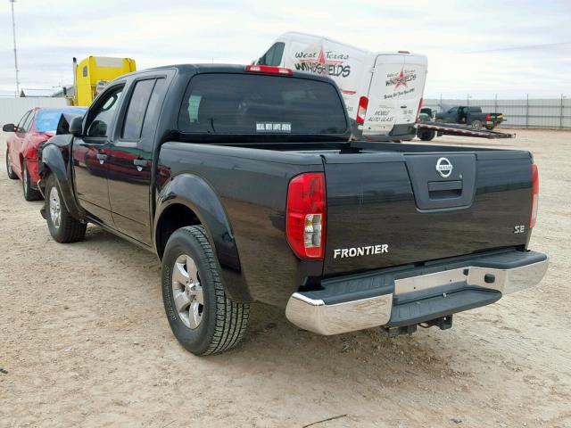 1N6AD0ER7AC431366 - 2010 NISSAN FRONTIER C BLACK photo 3