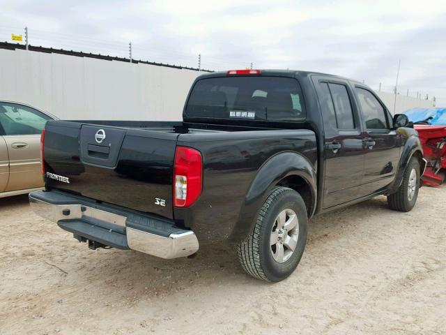 1N6AD0ER7AC431366 - 2010 NISSAN FRONTIER C BLACK photo 4