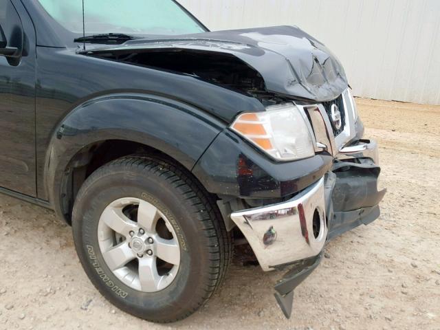 1N6AD0ER7AC431366 - 2010 NISSAN FRONTIER C BLACK photo 9