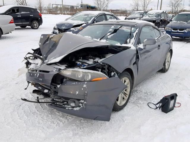 KMHHM65D57U242996 - 2007 HYUNDAI TIBURON GS GRAY photo 2