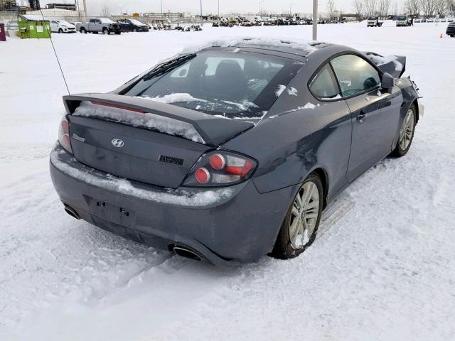 KMHHM65D57U242996 - 2007 HYUNDAI TIBURON GS GRAY photo 4