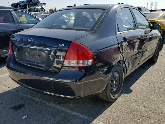 KNAFE222495664451 - 2009 KIA SPECTRA EX BLACK photo 4