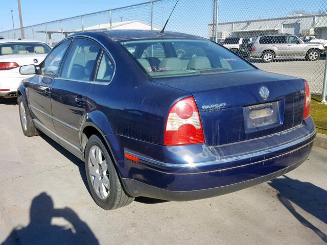 WVWRH63B43P393450 - 2003 VOLKSWAGEN PASSAT GLX 蓝色 照片 3