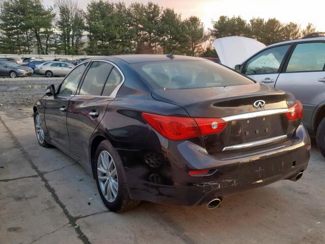 JN1BV7AP7FM358876 - 2015 INFINITI Q50 BASE BLACK photo 3