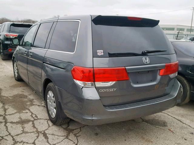 5FNRL38238B059823 - 2008 HONDA ODYSSEY LX GRAY photo 3