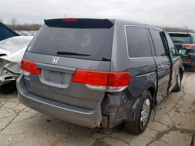 5FNRL38238B059823 - 2008 HONDA ODYSSEY LX GRAY photo 4