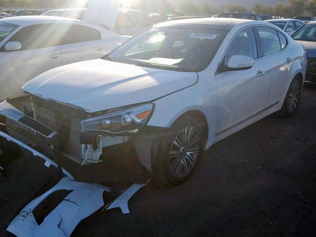 KNALN4D7XG5218325 - 2016 KIA CADENZA LU WHITE photo 2