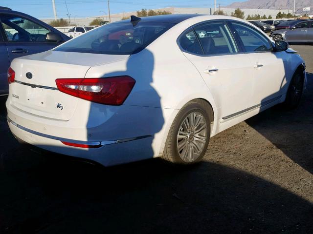 KNALN4D7XG5218325 - 2016 KIA CADENZA LU WHITE photo 4