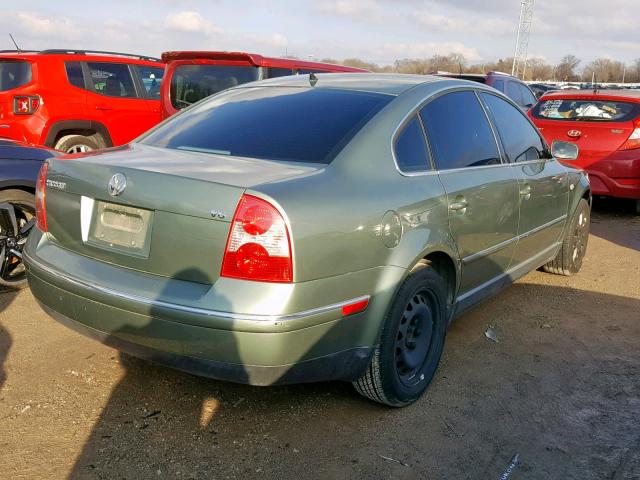 WVWRH63B73P282407 - 2003 VOLKSWAGEN PASSAT GLX GREEN photo 4
