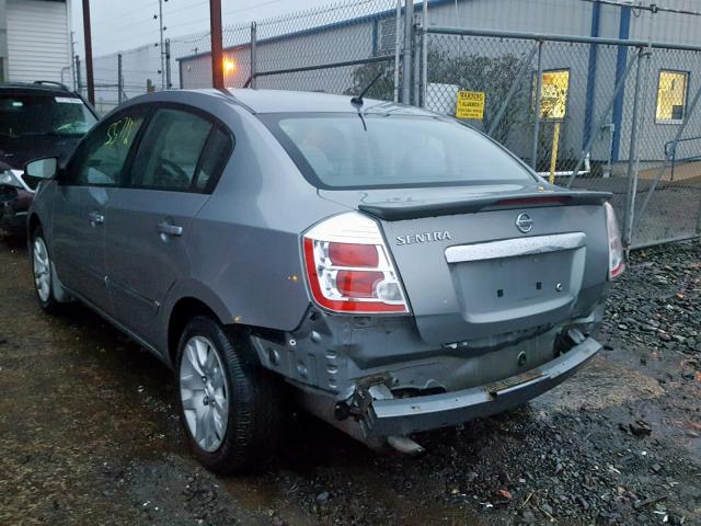 3N1AB6AP5CL723897 - 2012 NISSAN SENTRA 2.0 SILVER photo 3