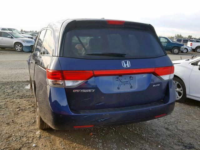 5FNRL5H9XFB010088 - 2015 HONDA ODYSSEY TO BLUE photo 3