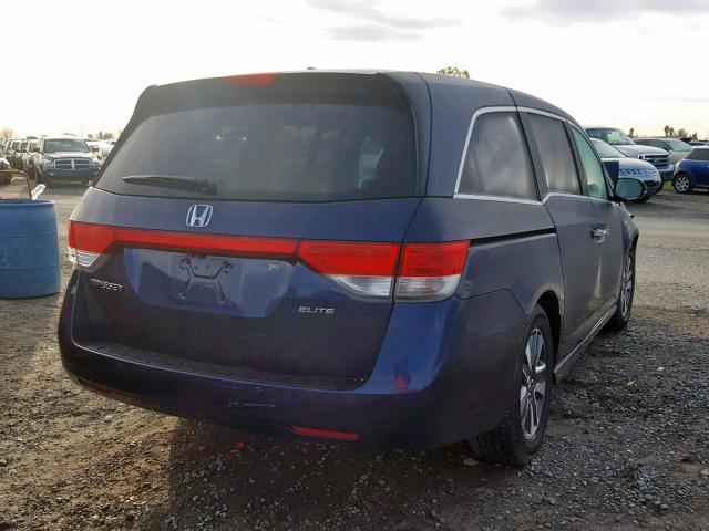 5FNRL5H9XFB010088 - 2015 HONDA ODYSSEY TO BLUE photo 4