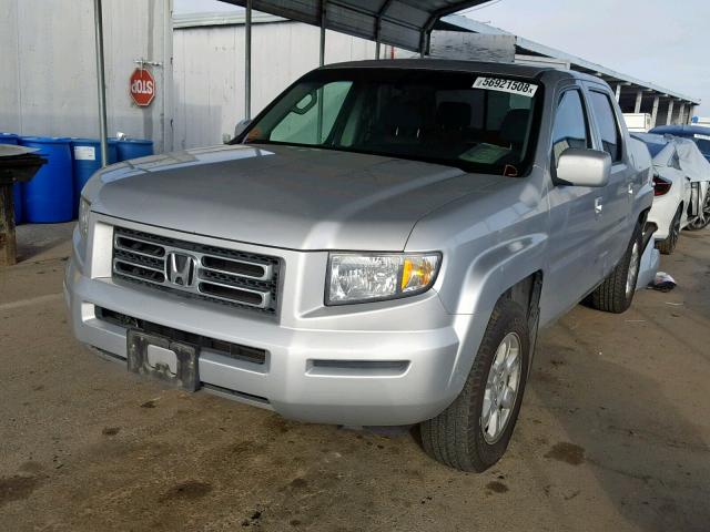 2HJYK16516H524702 - 2006 HONDA RIDGELINE SILVER photo 2