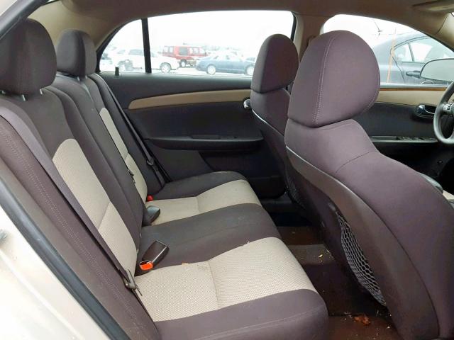 1G1ZC5EB0AF119454 - 2010 CHEVROLET MALIBU 1LT 金色 照片 6