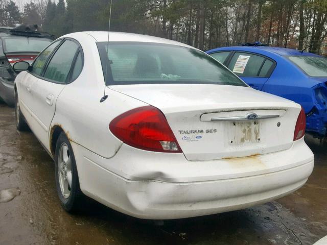 1FAFP55U73G263103 - 2003 FORD TAURUS SES WHITE photo 3