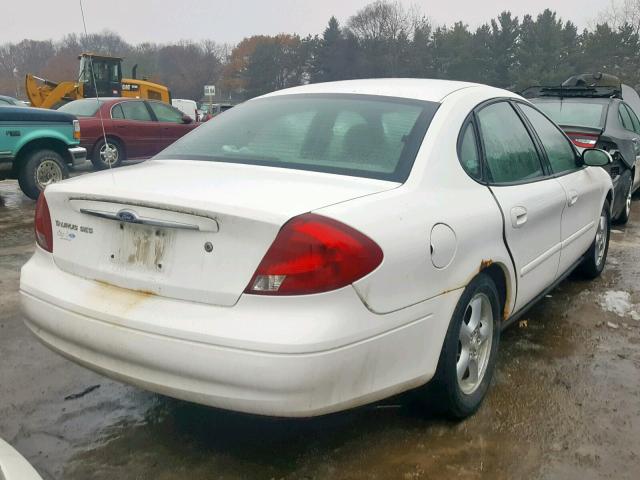 1FAFP55U73G263103 - 2003 FORD TAURUS SES WHITE photo 4