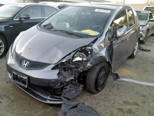 JHMGE8H39CC041404 - 2012 HONDA FIT GRAY photo 2