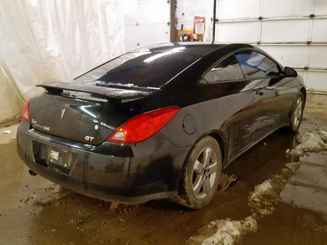 1G2ZH17N384119306 - 2008 PONTIAC G6 GT BLACK photo 4