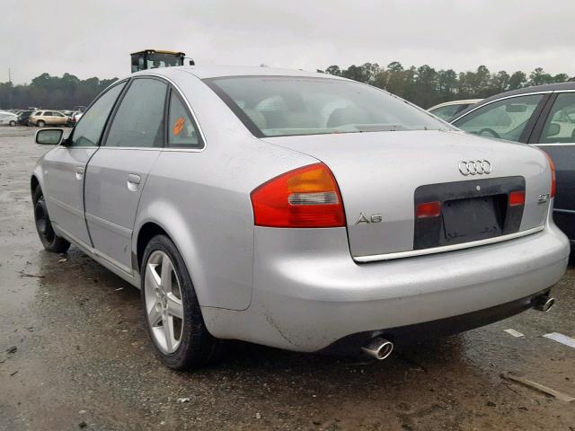 WAULD64B73N020718 - 2003 AUDI A6 2.7T QU SILVER photo 3