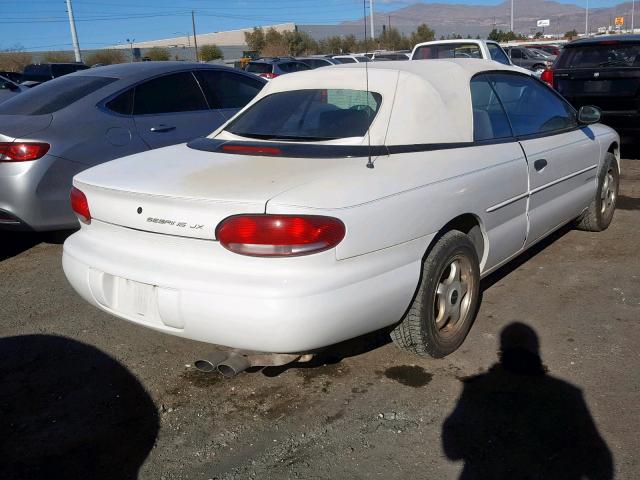 3C3EL45H2VT607812 - 1997 CHRYSLER SEBRING JX WHITE photo 4