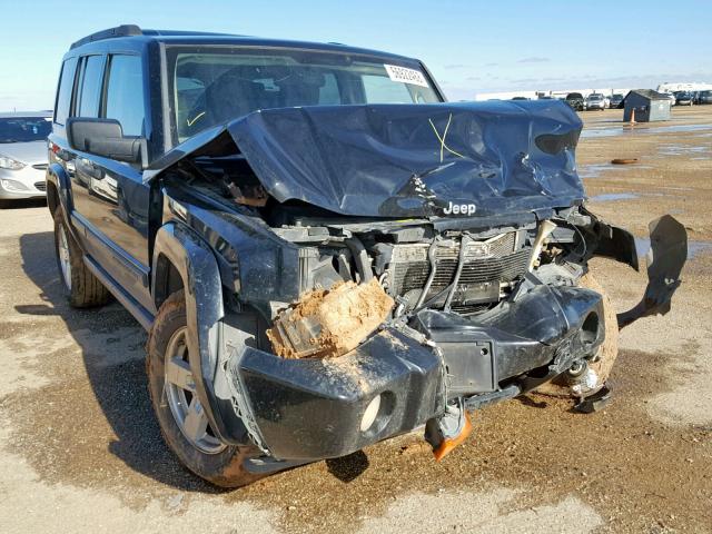 1J8HH48NX6C145887 - 2006 JEEP COMMANDER BLACK photo 1