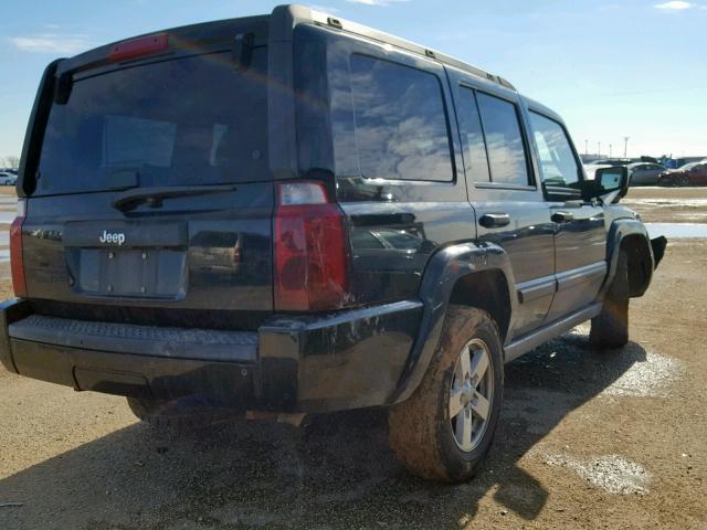 1J8HH48NX6C145887 - 2006 JEEP COMMANDER BLACK photo 4
